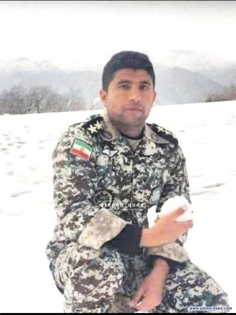 الاعلام الإيراني ينشر صورة احد شهداء القصف الإسرائيلي الليلة الماضية